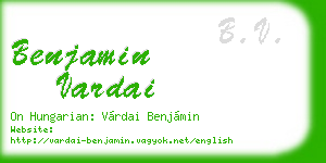 benjamin vardai business card